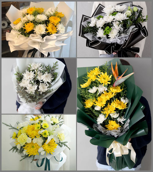 广东肇庆市封开县白垢镇新泽村白事花束代送